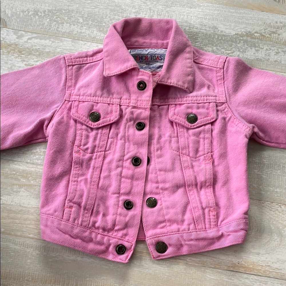 French Toast Pink vintage baby Jacket size 18 months